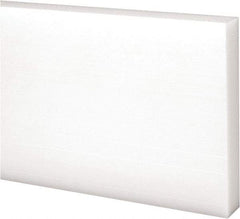 Made in USA - 2 Ft. Long x 3 Inch Wide x 1/2 Inch High, Acetal, Rectangular Plastic Bar - Natural - Americas Industrial Supply