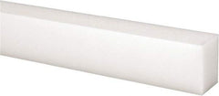 Made in USA - 2 Ft. Long x 1 Inch Wide x 3/4 Inch High, Acetal, Rectangular Plastic Bar - Natural - Americas Industrial Supply