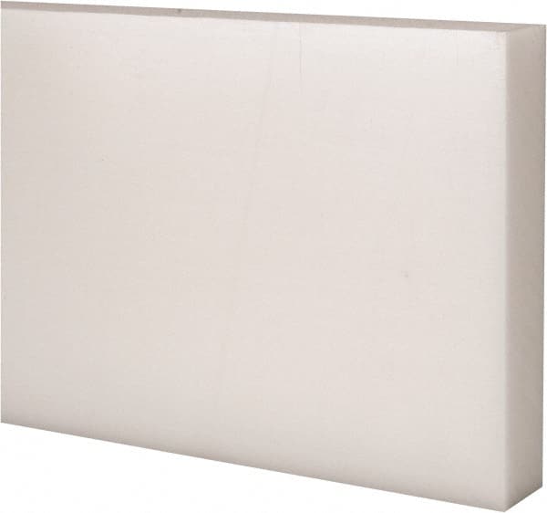 Made in USA - 1' x 4" x 3/4" Natural (Color) Acetal Rectangular Bar - Americas Industrial Supply