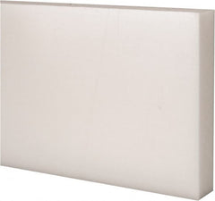 Made in USA - 1' x 4" x 3/4" Natural (Color) Acetal Rectangular Bar - Americas Industrial Supply