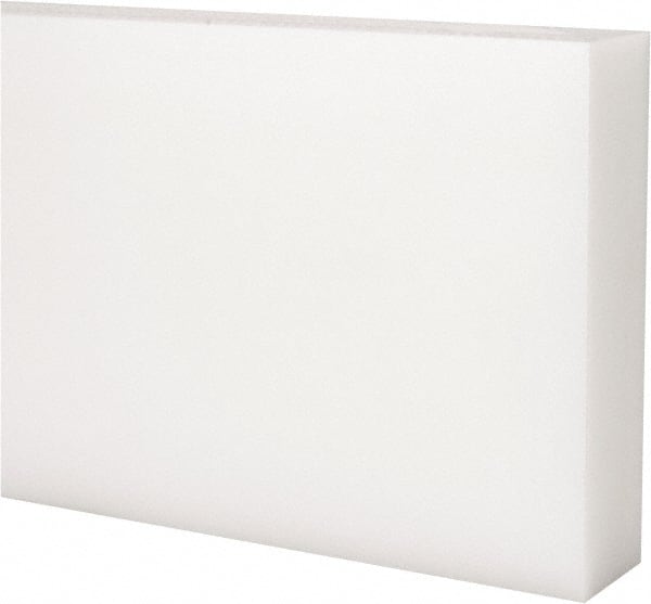 Made in USA - 1' x 4" x 1" Natural (Color) Acetal Rectangular Bar - Americas Industrial Supply