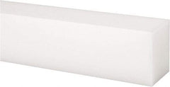 Made in USA - 2 Ft. Long x 1-1/2 Inch Wide x 1-1/4 Inch High, Acetal, Rectangular Plastic Bar - Natural - Americas Industrial Supply