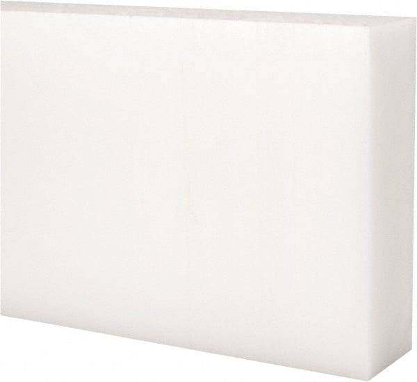 Made in USA - 1' x 6" x 1-1/4" Natural (Color) Acetal Rectangular Bar - Americas Industrial Supply