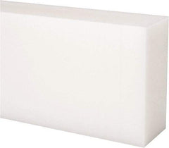 Made in USA - 4 Ft. Long x 3 Inch Wide x 1-1/2 Inch High, Acetal, Rectangular Plastic Bar - Natural - Americas Industrial Supply