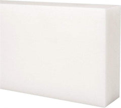 Made in USA - 1 Ft. Long x 4 Inch Wide x 1-1/2 Inch High, Acetal, Rectangular Plastic Bar - Natural - Americas Industrial Supply