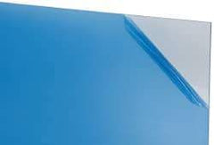 Made in USA - 1/4" Thick x 24" Wide x 4' Long, Acrylic Sheet - Clear - Americas Industrial Supply