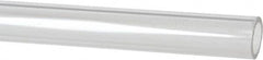 Made in USA - 3/4 Inch Outside Diameter x 6 Ft. Long, Plastic Round Tube - Acrylic - Americas Industrial Supply