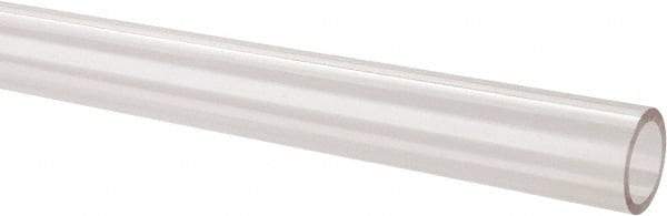 Made in USA - 1 Inch Outside Diameter x 6 Ft. Long, Plastic Round Tube - Acrylic - Americas Industrial Supply