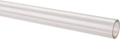 Made in USA - 1 Inch Outside Diameter x 6 Ft. Long, Plastic Round Tube - Acrylic - Americas Industrial Supply