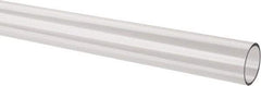 Made in USA - 1 Inch Outside Diameter x 6 Ft. Long, Plastic Round Tube - Acrylic - Americas Industrial Supply