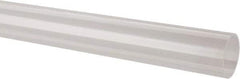 Made in USA - 1-1/4 Inch Outside Diameter x 6 Ft. Long, Plastic Round Tube - Acrylic - Americas Industrial Supply