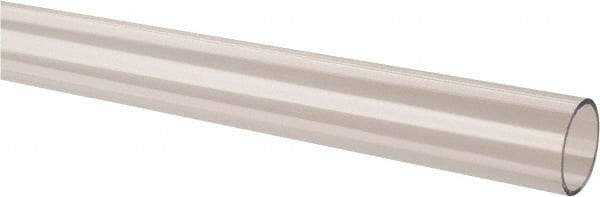 Made in USA - 2 Inch Outside Diameter x 6 Ft. Long, Plastic Round Tube - Acrylic - Americas Industrial Supply