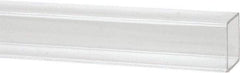 Made in USA - 3/8 Inch Outside Diameter x 6 Ft. Long, Plastic Round Tube - Acrylic - Americas Industrial Supply