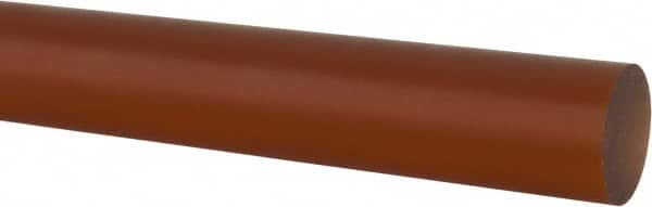 Made in USA - 1' Long, 1-1/2" Diam, PVDF Plastic Rod - White - Americas Industrial Supply