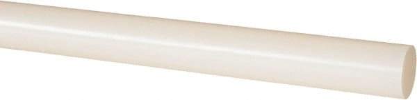 Made in USA - 2' Long, 3/4" Diam, Nylon 6/6 Plastic Rod - Natural (Color) - Americas Industrial Supply