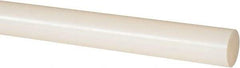 Made in USA - 4' Long, 3/4" Diam, Nylon 6/6 Plastic Rod - Natural (Color) - Americas Industrial Supply