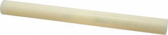 Made in USA - 1' Long, 1-1/8" Diam, Nylon 6/6 Plastic Rod - Natural (Color) - Americas Industrial Supply