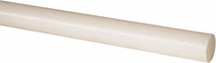 Made in USA - 4' Long, 1-1/8" Diam, Nylon 6/6 Plastic Rod - Natural (Color) - Americas Industrial Supply