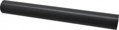 Made in USA - 1' Long, 1-1/2" Diam, Nylon 6/6 Plastic Rod - Black - Americas Industrial Supply