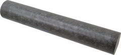 Made in USA - 1' Long, 2" Diam, Nylon 6/6 Plastic Rod - Black - Americas Industrial Supply