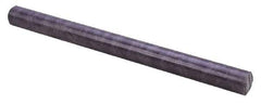 Made in USA - 2' Long, 2" Diam, Nylon 6/6 (MDS-Filled) Plastic Rod - Black - Americas Industrial Supply