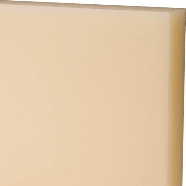 Made in USA - 3/4" Thick x 12" Wide x 2' Long, Nylon 6/6 Sheet - Natural - Americas Industrial Supply