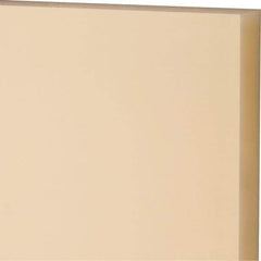 Made in USA - 1" Thick x 12" Wide x 1' Long, Nylon 6/6 Sheet - Natural - Americas Industrial Supply