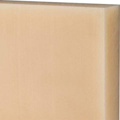 Made in USA - 1-1/2" Thick x 12" Wide x 1' Long, Nylon 6/6 Sheet - Natural - Americas Industrial Supply
