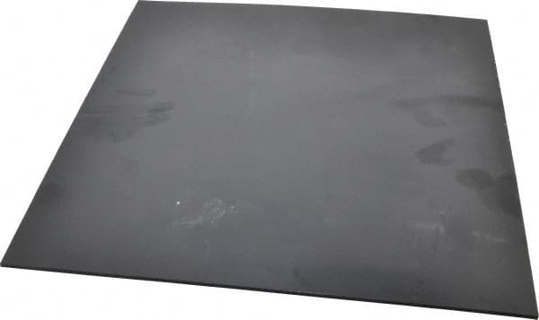 Made in USA - 1/8" Thick x 12" Wide x 1' Long, Nylon 6/6 Sheet - Black - Americas Industrial Supply