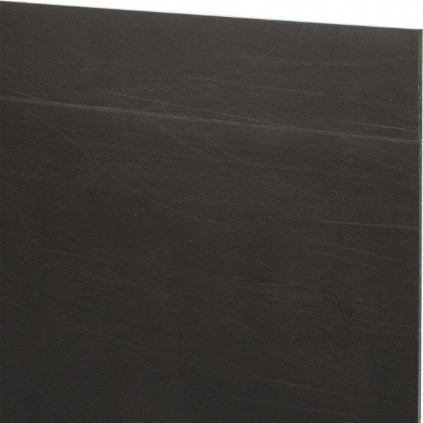 Made in USA - 3/32" Thick x 12" Wide x 2' Long, Nylon 6/6 (MDS-Filled) Sheet - Black - Americas Industrial Supply