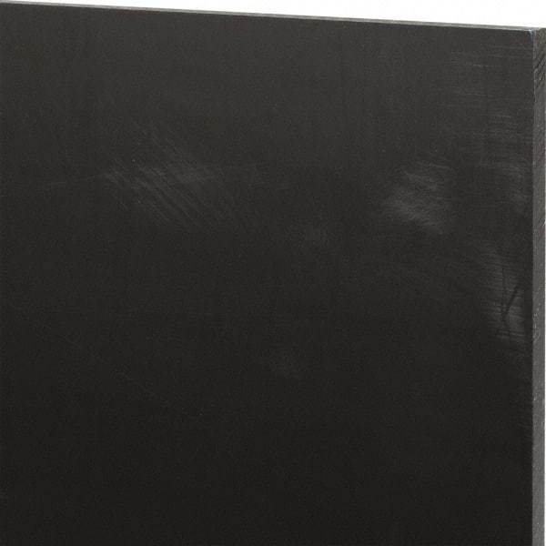 Made in USA - 1/4" Thick x 12" Wide x 1' Long, Nylon 6/6 (MDS-Filled) Sheet - Black - Americas Industrial Supply
