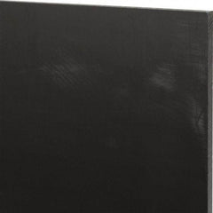 Made in USA - 1/4" Thick x 12" Wide x 1' Long, Nylon 6/6 (MDS-Filled) Sheet - Black - Americas Industrial Supply