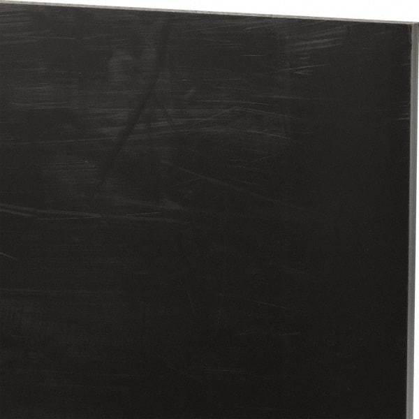 Made in USA - 1/4" Thick x 12" Wide x 2' Long, Nylon 6/6 (MDS-Filled) Sheet - Black - Americas Industrial Supply