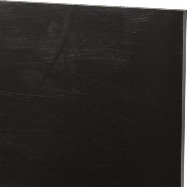 Made in USA - 1/4" Thick x 24" Wide x 2' Long, Nylon 6/6 (MDS-Filled) Sheet - Black - Americas Industrial Supply