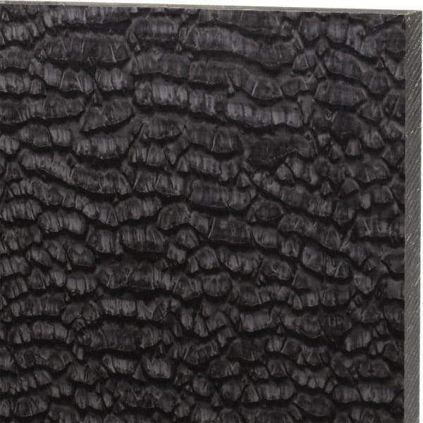 Made in USA - 1/2" Thick x 12" Wide x 1' Long, Nylon 6/6 (MDS-Filled) Sheet - Black - Americas Industrial Supply