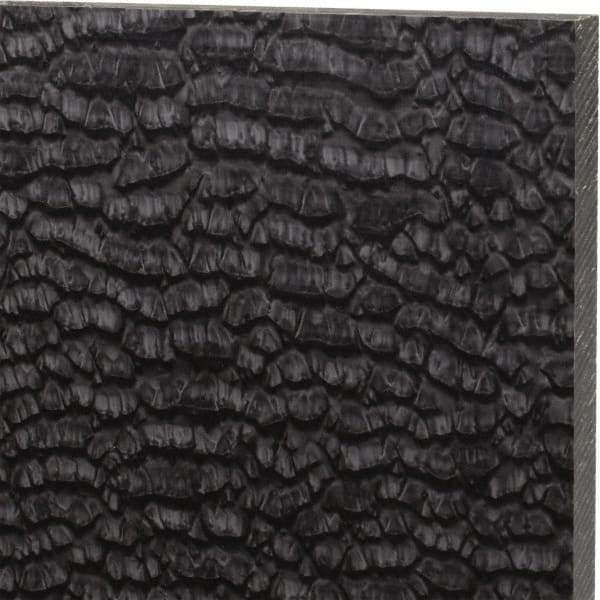 Made in USA - 1/2" Thick x 12" Wide x 2' Long, Nylon 6/6 (MDS-Filled) Sheet - Black - Americas Industrial Supply