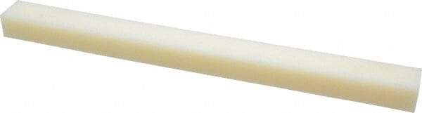 Made in USA - 1 Ft. Long x 1 Inch Wide x 3/4 Inch High, Nylon, Rectangular Plastic Bar - Natural - Americas Industrial Supply