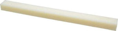 Made in USA - 1 Ft. Long x 1 Inch Wide x 3/4 Inch High, Nylon, Rectangular Plastic Bar - Natural - Americas Industrial Supply