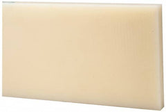 Made in USA - 1' x 6" x 1" Natural (Color) Nylon 6/6 Rectangular Bar - Americas Industrial Supply