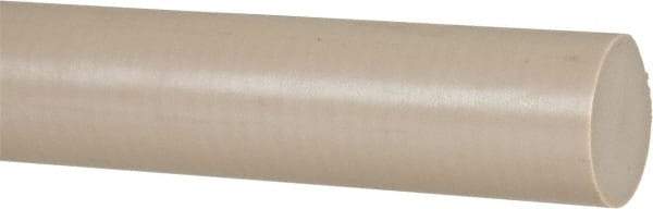 Made in USA - 1' Long, 1" Diam, PEEK Plastic Rod - Thermoplastic - Americas Industrial Supply
