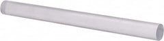Made in USA - 8' Long, 1-1/4" Diam, Polycarbonate Plastic Rod - Clear - Americas Industrial Supply