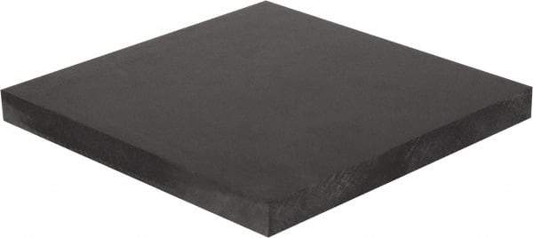 Made in USA - 1-1/2" Thick x 12" Wide x 2' Long, Polycarbonate Sheet - Black - Americas Industrial Supply