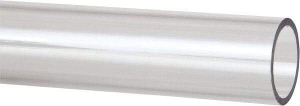 Made in USA - 1-1/2 Inch Outside Diameter x 1 Ft. Long, Plastic Round Tube - Polycarbonate - Americas Industrial Supply