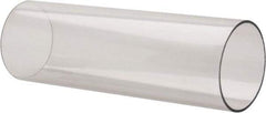 Made in USA - 3-1/2 Inch Outside Diameter x 8 Ft. Long, Plastic Round Tube - Polycarbonate - Americas Industrial Supply