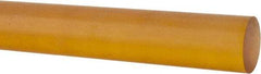 Made in USA - 4' Long, 1/2" Diam, Polyetherimide (PEI) Plastic Rod - Natural (Color) - Americas Industrial Supply