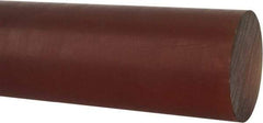 Made in USA - 1' Long, 2" Diam, Polyetherimide (PEI) Plastic Rod - Natural (Color) - Americas Industrial Supply