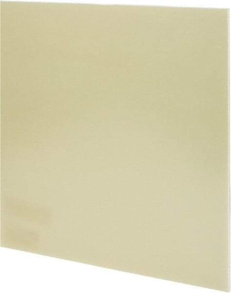Made in USA - 1/8" Thick x 12" Wide x 1' Long, Epoxyglass Laminate (G10/F4) Sheet - Mustard Yellow, ±0.012 Tolerance - Americas Industrial Supply