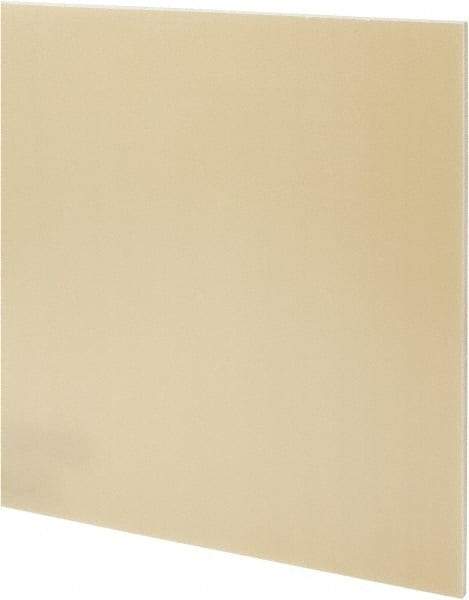 Made in USA - 1/4" Thick x 12" Wide x 1' Long, Epoxyglass Laminate (G10/F4) Sheet - Mustard Yellow, ±0.022 Tolerance - Americas Industrial Supply
