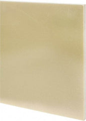 Made in USA - 1/2" Thick x 12" Wide x 1' Long, Epoxyglass Laminate (G10/F4) Sheet - Mustard Yellow, ±0.036 Tolerance - Americas Industrial Supply