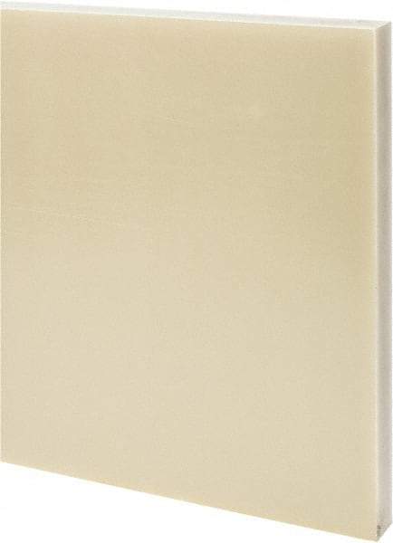 Made in USA - 1" Thick x 12" Wide x 1' Long, Epoxyglass Laminate (G10/F4) Sheet - Mustard Yellow, ±0.049 Tolerance - Americas Industrial Supply